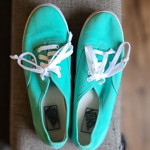 Vans Authentic Lo Pro Womens 9.5 Teal